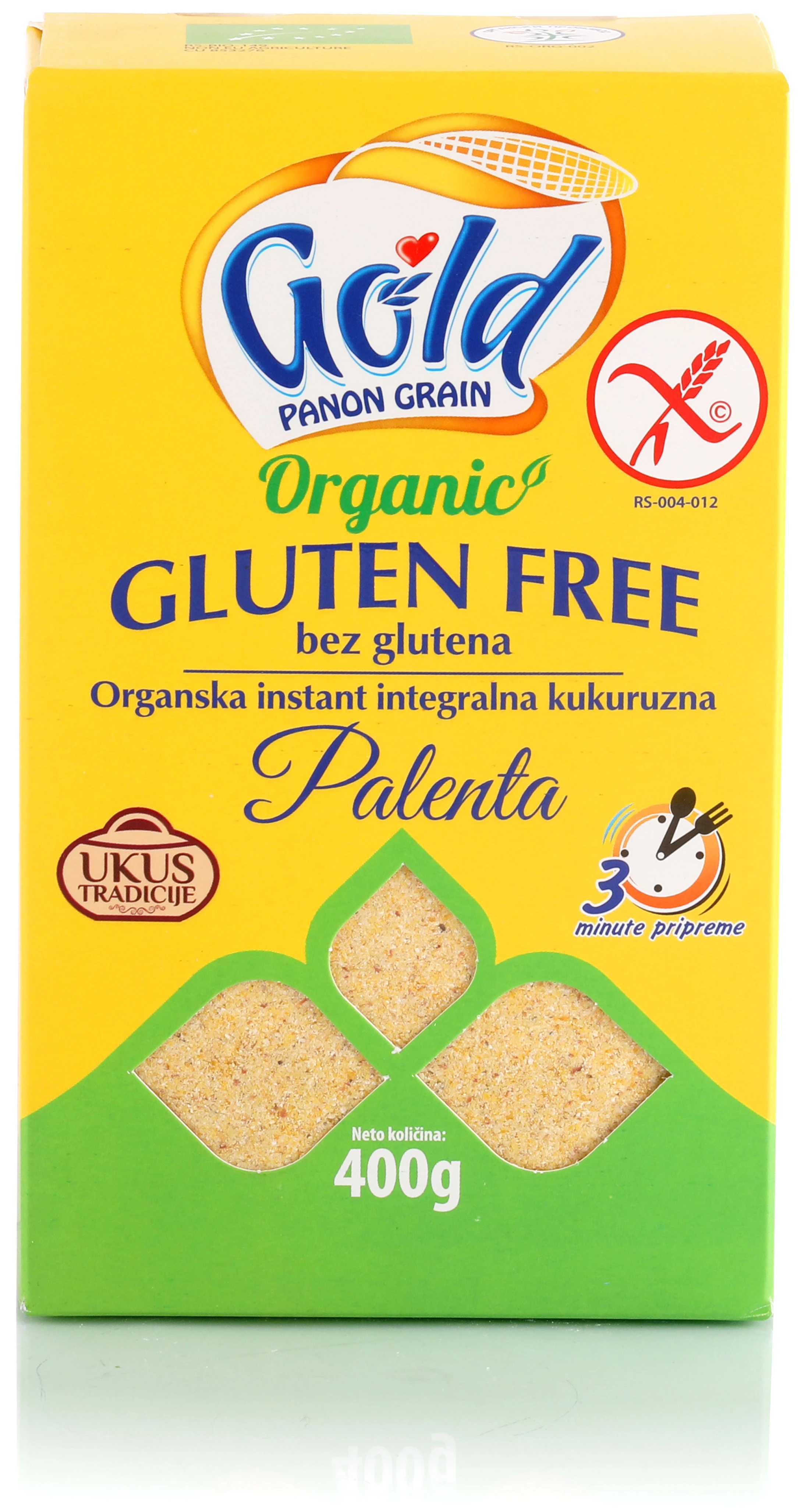 Palenta instant (sert. bez glutena) 400 g  Gold